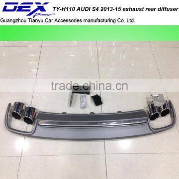 rear diffuser with exhaust pipe for a~udi s4 2013-15