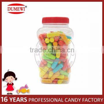 Multi Color Fruit Chalk Shape Bubble Gum Bottle Pack photo-2