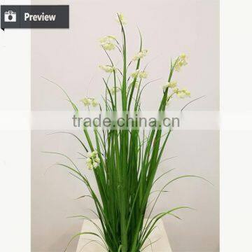 92 / 125 / 150 cm Artificial Grass Synthetic Potted Onion Grass With Jingle Flowers Fake Grass Pots Plant photo-3