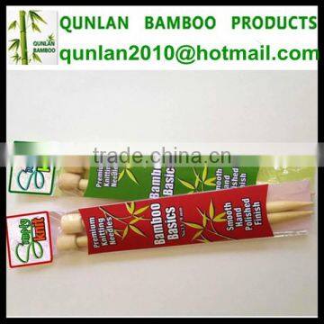 1 Pair/Pack Single Pointed Bamboo Knitting Needle