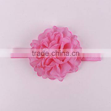 Wholesale White Chiffon Children Elastic Hariband Baby Headband photo-3