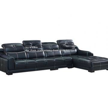China Hot Sale Lizz Leather Corner Sofa