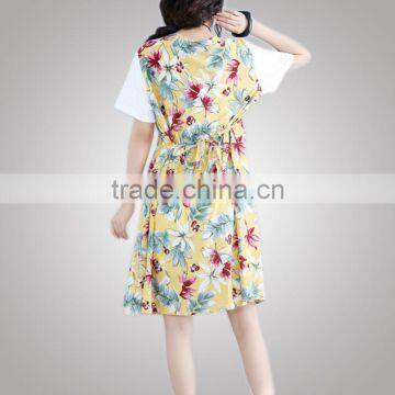Popular Summer Plus Size Women Fancy Fabric Flowers For Dress For Fat photo-6