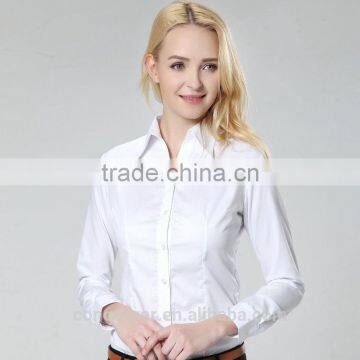 Cheap Made to Measure Cotton White Long Sleeve Shirt photo-2
