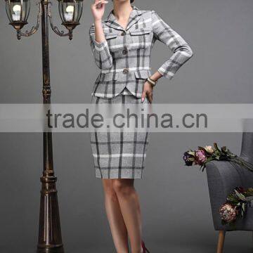Fashion Ladies Skirt Suits Custom Women Suit WMS27 photo-2