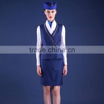 New Design Fashion Airline Uniform Airline Stewardess photo-3
