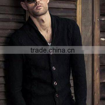 2016 Winter Knitted Cardigan Thick Sweater for Men