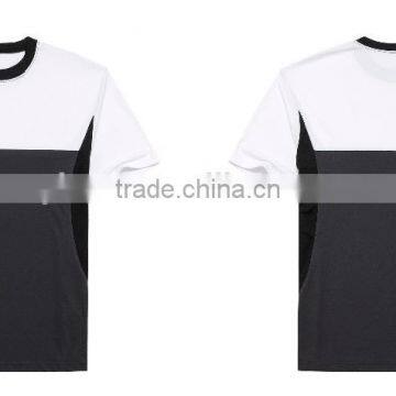 2016 simple o-neck 100%polyester men's short sleeve t shirt