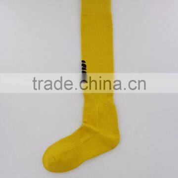 Yellow Knee High Nylon Football Socks Men photo-3