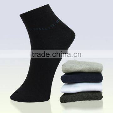 Men Solid Color Business Cotton Sock photo-3