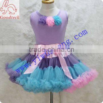 Hot Sale Cotton Shirts, Colorful Pettiskirts, Kids Pettiskirt Set,pettitops photo-2