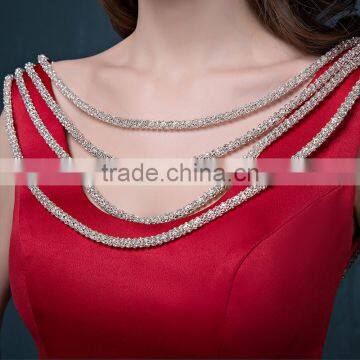 MGOO Custom Design OEM Evening Dress China Manufacturer Traditional Lady Wedding Dress Prom With Open Back Long 2069 photo-5