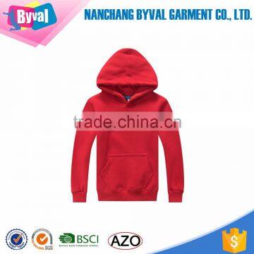 Wholesale No Zip Coat Plain Fleece Kids Kangaroo Pocket Pullover Sports Hoodies Sweater