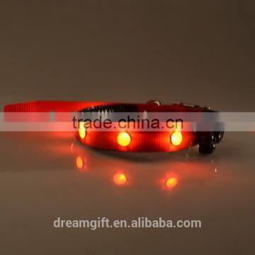 2015 New Design LED Flashing Dog Collar 6 PCS Diamond Amazing Beautiful Pet Collar photo-6