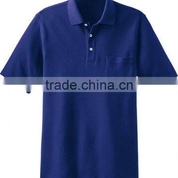 plain pique polo shirt, pocket polo shirt