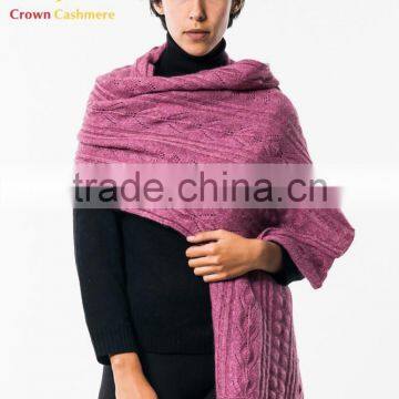 100% Pure Cashmere Cable Wrap/Shawl Pashmina Shawl/Wrap photo-4