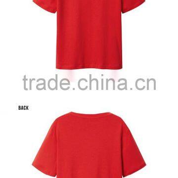 Wholesale Private Label China Women T-shirt 100% Cotton Plain White t Shirt Women With Custom Printing Design photo-2