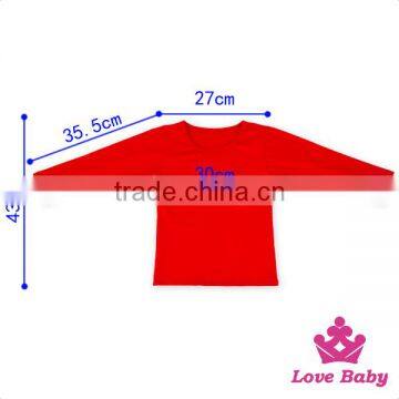 Plain Red Color Baby Girl Outfit Cotton Fall Children Clothes And Pants Set Newborn Baby Clothes Sets Wholesale Price photo-3