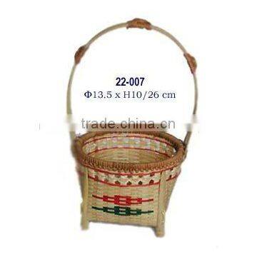 Bamboo flower basket