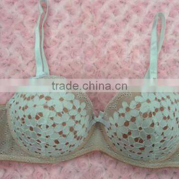 Europe Lady Sexy Gathered Lingerie Bra Sets Lace Bandage Bra Sets photo-2