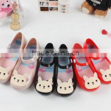 Soft feeling girl pvc shoes, girl cartoon jelly shoes