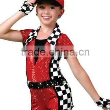 Exciting new arrival speed racer dance shortall for children girls