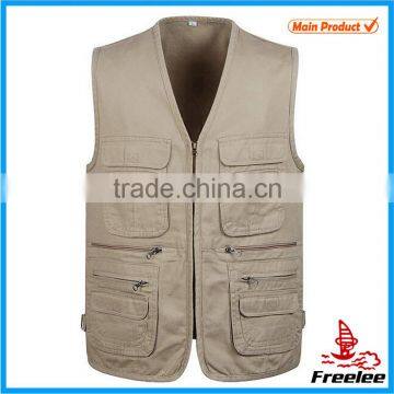 2015 Men's Work Vest Pockets, Cotton Vest Men