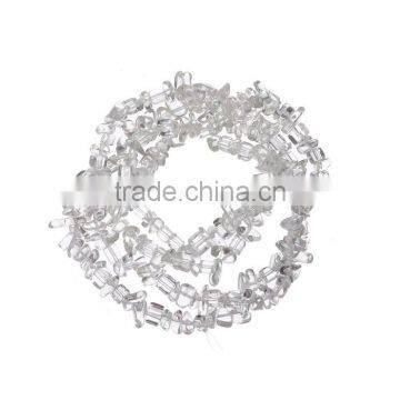 Crystal Gemstone Loose Beads Irregular Transparent Clear photo-3