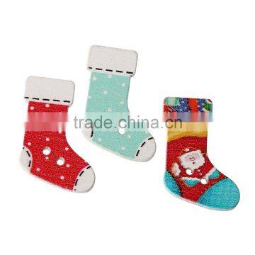 Wholesale Christmas Two Holes Wood Button Small Order Accepted photo-2