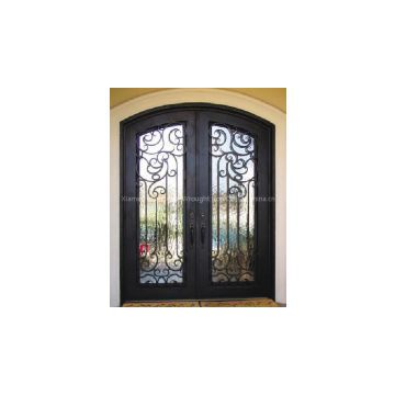 Safety Wrought Iron Double Front Door wrought iron door inserts