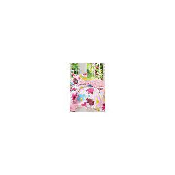 Colorful Reactive Printing Cotton Bed Set Soft For Girls , Exquisite Workmanship