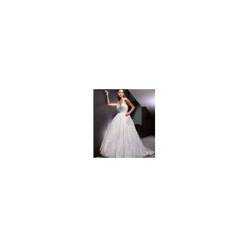 Bridal Dress, Bridemaid Gown with Long Tail (B008)