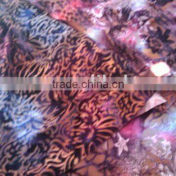 flower span velvet fabric