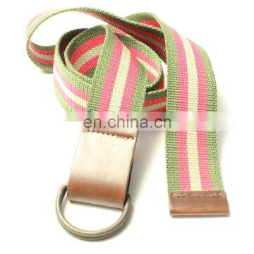 2015 Fashionable Double Circle Buckle D Ring Canvas Belt photo-2