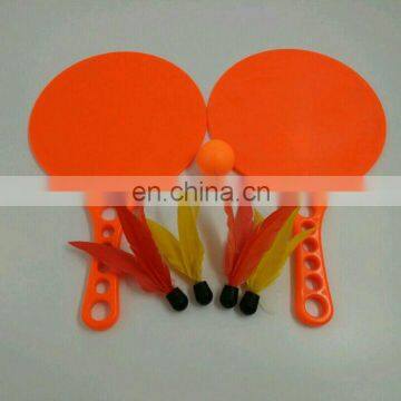 Promotional With Customized Logo Print Wooden Beach Racket for Sports Beach Racket Ball Game Set photo-3
