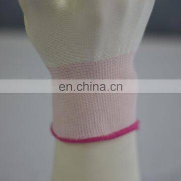 Nylon PU Coating Knitted Mittens Work Hand ESD Gloves C0504E-W photo-5