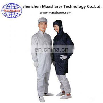 cleanroom esd antistatic overcoat polyester conductive smock on sale