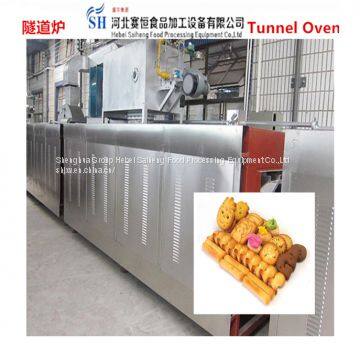tunnel baking oven for pet food beef jerky biscuit fruit slice spices vegetables