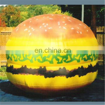 Giant commercial advertising outdoor inflatable hamburger on promotion