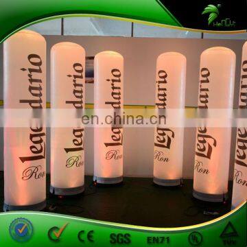 Custom Inflatable Led Totem , Advertising 3m High Inflatable Lighting Changing Tube photo-4