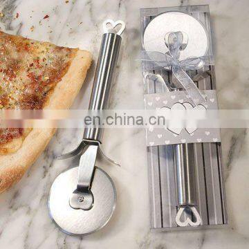 Stainless Steel Pizza Cutter with Hollow Heart Handle