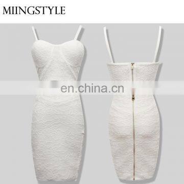 Fashion oem sexy mini dresses bandage cocktail bodycon dresses western style for women