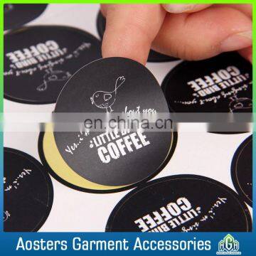 Durable custom strong self adhesive paper sticker with letter