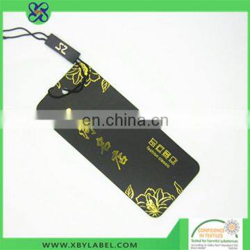 Foil-stamping new china hang tag designs price clothing rfid tag