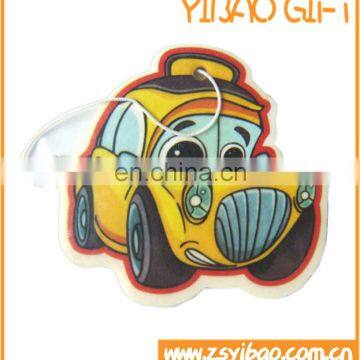 Hot sale decorative paper car air freshener with new car/other scents