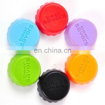 2016 new design Non-toxic Soft beer saver reusable custom silicone bottle cap