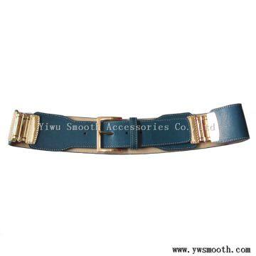 Wholesale Fashion Women's Decorative Skirt Elastic Slim Waist Dress PU Leather Belt photo-3