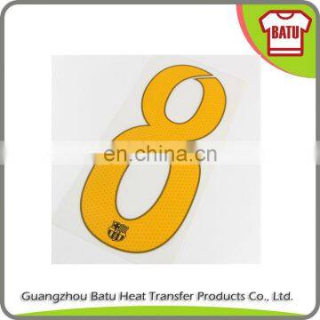 Sports numbers heat transfer polyester film for clothing