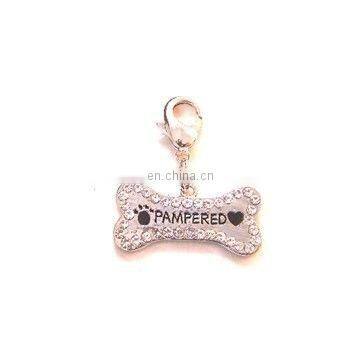 2010 fashion rhinestone bone charm