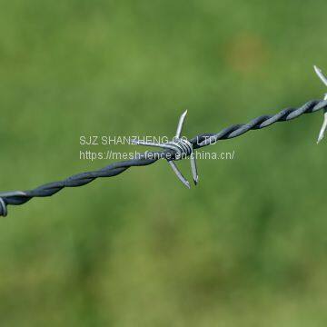 hot dipped galvanized barbed wire security fence